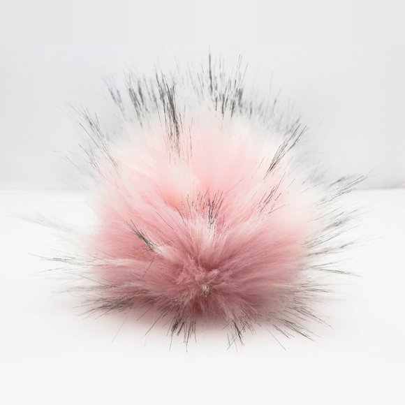 $6 Add-on Removable Light Pink Pompom with Snap - Picture 1 of 1